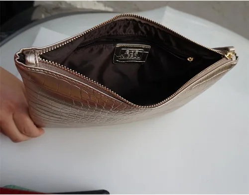 Miniatura 4 de Bolso de piel sintética para mujer, grano de cocodrilo