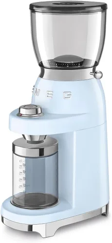 Miniatura 2 de SMEG CGF11 Molinillo de café estilo retro – Molino de fresas con 30 ajustes de molienda, fresas cónicas de acero inoxidable, tolva removible – Azul