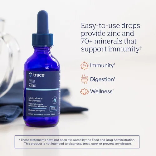 Miniatura 2 de Trace Minerals Zinc iónico líquido 50 mg de zinc con magnesio Apoya el sistema inmunológico, la digestión, el crecimiento y el desarrollo