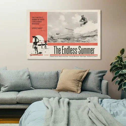 Miniatura 7 de Póster de película retro de verano infinito, pintura en lienzo, póster de arte de pared para dormitorio, sala de estar, decoración de 16 x 24