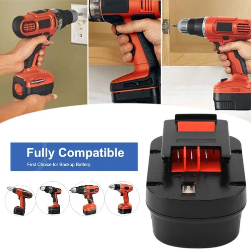 Miniatura 2 de Exmate Paquete de 2 baterías de repuesto de 12 V 3.5 Ah para herramientas eléctricas inalámbricas Black and Decker HPB12 FSB12 FS120B FS120BX A12