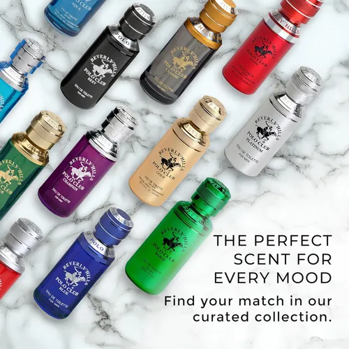 Miniatura 5 de Beverly Hills Polo Club CHAMPION Colonia para hombres con notas de vainilla, lirio, musgo de roble y pachulí, aroma floral dulce y sexy, Eau De