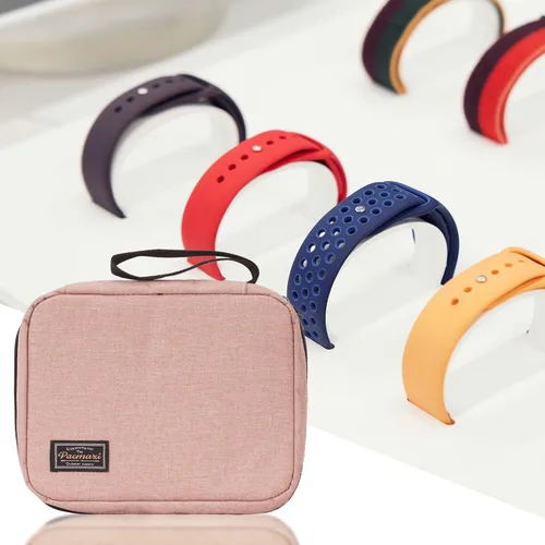 Miniatura 5 de PACMAXI Funda de transporte de almacenamiento para 20 correas de reloj, compatible con relojes, soporte de correa de reloj expandible, almacena 20