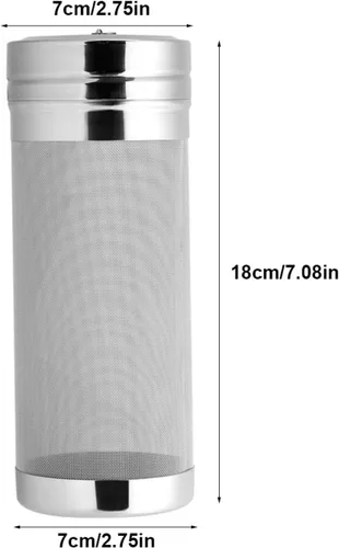 Miniatura 6 de Filtro de cerveza hop, cesta seca de elaboración de cerveza colador de tolva de tetera Filtro de lúpulo de cerveza casera lúpulo de acero inoxidable
