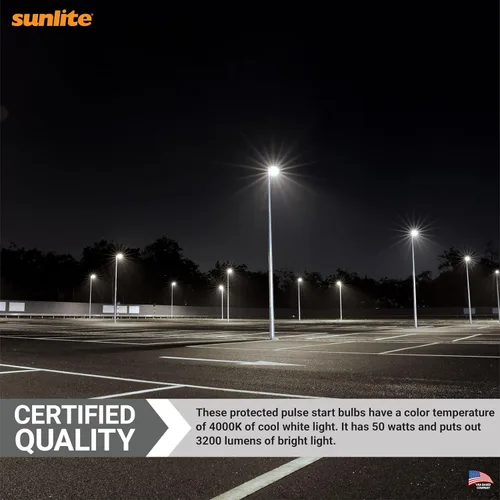 Miniatura 5 de Sunlite Lámpara de halogenuros metálicos protegidos M110/O 50W Transparente