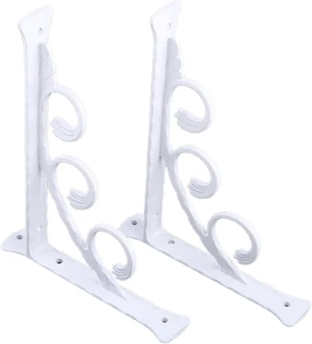 Miniatura 5 de 2 soportes flotantes de forma triangular para estantes invisibles, soportes de metal derecho montados en la pared, soporte triangular para estantes