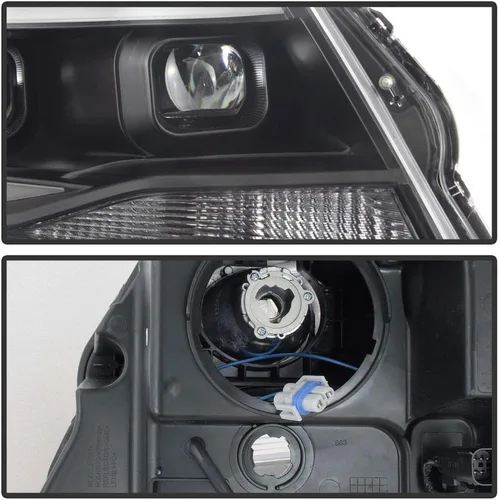 Miniatura 4 de ACANII - Para Chevy Colorado Pickup Truck 2015-2022 LED Tubo Negro Proyector Faros Delanteros, Conductor y Pasajero