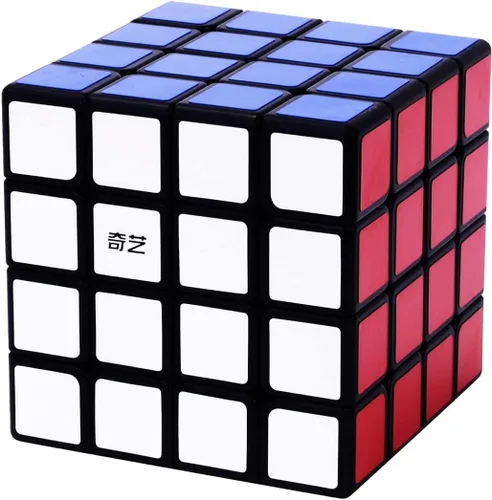 Miniatura 2 de Classic Magic Cube - Rompecabezas de 2.4 pulgadas, cubo de velocidad inteligente de 4 x 4, juego educativo (1 paquete, negro)