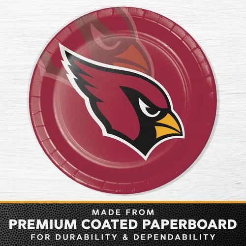 Miniatura 2 de Trendware Arizona Cardinals - Platos de papel, 24