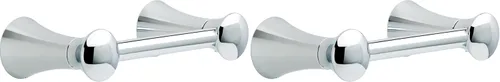 Delta Faucet 73850 Lahara - Soporte de papel higiénico con brazo pivote para montaje en pared, cromado pulido, accesorios de baño (paquete de 2)