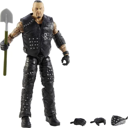 WWE MATTEL Undertaker Elite Collection Figura de acción, 6 pulgadas/6.0 in, regalo coleccionable para fanáticos de WWE MATTEL a partir de 8 años