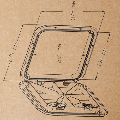 Miniatura 7 de YaeMarine Marine Boat Deck Access Hatch & Lid for Boat Marine Caravan RV