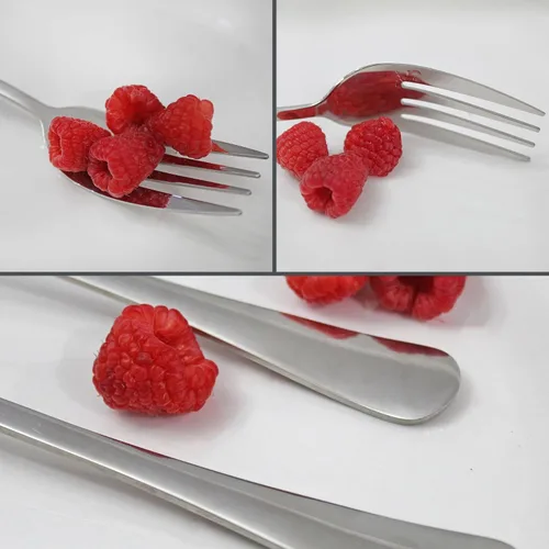 Miniatura 7 de Cornucopia Brands Juego de 2 tenedores para servir (2) - Elegante tenedores de servicio de primera línea, tenedores de servicio estilo buffet
