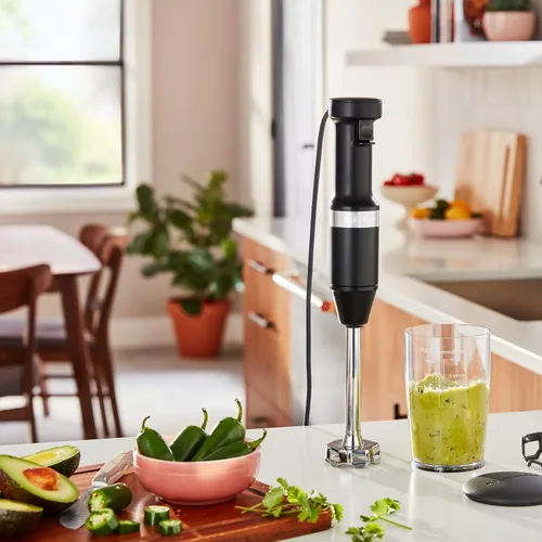 Miniatura 4 de KitchenAid Batidora de mano con cable de velocidad variable KHBV53, negro mate