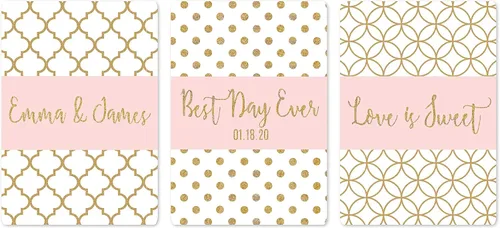 Miniatura 17 de andaz Prensa Blush Pink boda Collection purpurina, color dorado, Table Numbers 1 To 20, 1