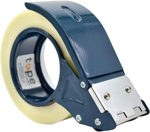 Miniatura 3 de WOD Excell ET-266 Dispensador de cinta de fleje de filamento de marco de metal resistente, se adapta a 2 pulgadas de ancho, azul