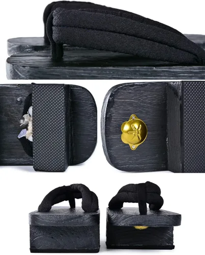 Miniatura 8 de Zuecos japoneses de madera con calcetines Tabi para hombres y mujeres