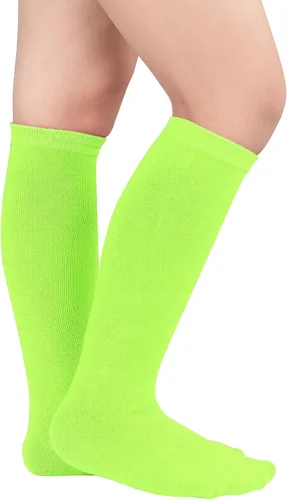 Miniatura 2 de Century Star Calcetines de fútbol para niños, calcetines de tubo hasta la rodilla, calcetines de uniforme para niñas, calcetines deportivos