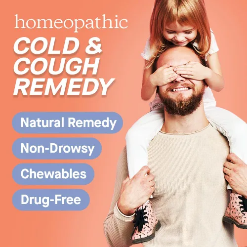 Miniatura 4 de Genexa jarabe homeopático para niños Cold Crush: el único remedio orgánico certificado para resfríos para niños 60 tabletas masticables naturales