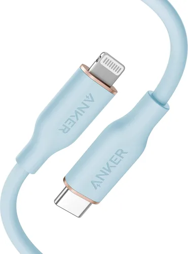 Miniatura 9 de Anker Cable USB C a Lightning, cable certificado MFi para iPhone 13 Pro 12 Pro Max 12 11 X XS, soporta entrega de energía (3 pies, blanco nube)