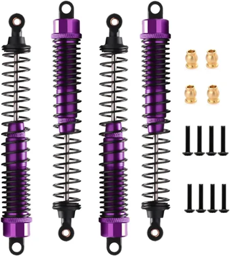 Miniatura 3 de Amortiguador de aleación de 5.118 in ajustable para coche RC 1/10, camión sobre orugas, HPI HSP Losi, axial, Tamiya Redcat, pieza de actualización