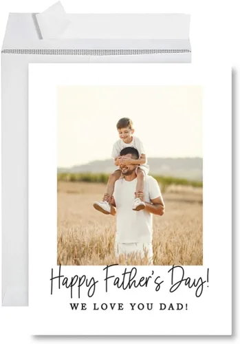 Miniatura 15 de Andaz Press Tarjeta divertida jumbo para el día del padre de 8.5 x 11 pulgadas con sobre, variedad de bromas de papá, regalo del día del padre