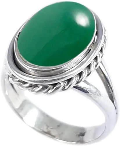 Miniatura 16 de Anillo fino de plata esterlina 925 para mujer, hecho a mano, joyería de piedras preciosas, anillo de moda (1379)