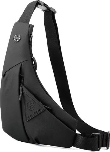 Maymooner Bolso bandolera pequeño para hombres y mujeres, ligero, antirrobo, una correa, bolso casual para el pecho, mochila delgada