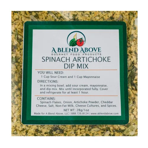 Miniatura 2 de A Blend Above Spinach - Paquete de condimentos de mezcla de alcachofa, comida gourmet, 1 onza (paquete de 3)