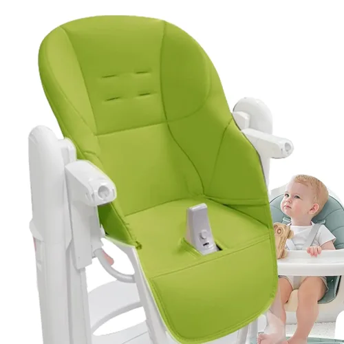 Miniatura 16 de Silla de comedor para bebé, cojín de cuero sintético para silla alta, cómodo cojín para silla alta para silla alta reemplazo para Peg Perego Tatamia
