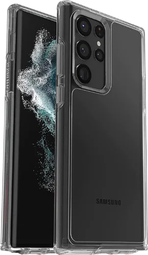 OtterBox Symmetry Clear Series - Funda para Samsung Galaxy S22 Ultra (solamente), embalaje no minorista, transparente