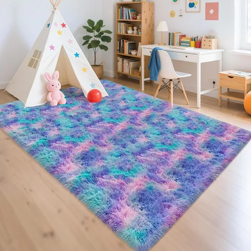 Miniatura 100 de Alfombras de pasillo beige de 2 x 6 pies para dormitorio, sala de estar, alfombra de felpa suave y esponjosa, alfombra de pasillo para pasillos