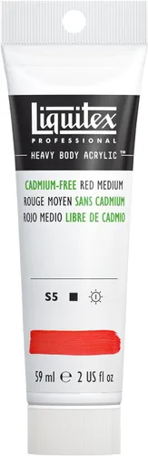 Miniatura 149 de Liquitex Pintura Acrílica Profesional de Cuerpo Pesado, Tubo de 2 oz (59ml), Rojo Fluorescente