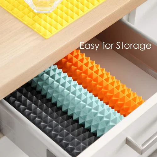 Miniatura 6 de Colinda Alfombrilla de silicona para secar platos y tazas, salvamanteles extra grandes para platos calientes, ollas calientes y almohadillas de gran
