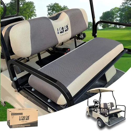 Miniatura 25 de 10L0L Golf Cart Seat Covers, Super Comfort Cooler Than Vinyl Seat Cover, Front and Rear Seat Cover for Yamaha EZGO Club Car, No Drilling Breathable
