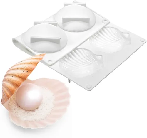 Miniatura 4 de Molde para pastel en forma de concha de silicona para hornear galletas, molde para hornear bricolaje, molde para hornear, accesorios de cocina