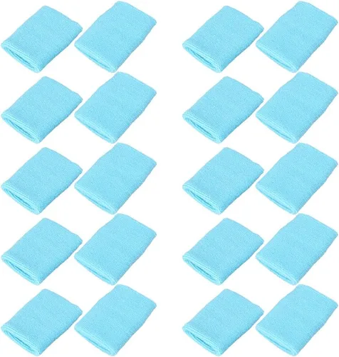 Miniatura 17 de Paquete de 10 pulseras absorbentes coloridas para deportes, baloncesto, fútbol, fiesta, actividades al aire libre