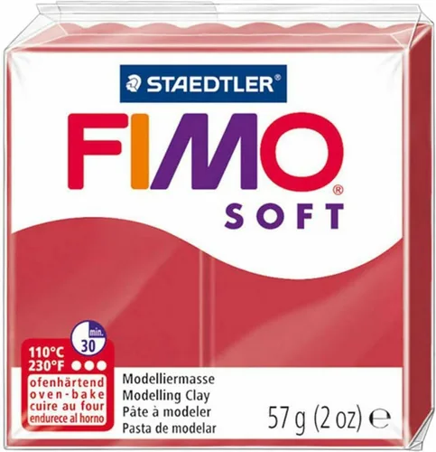 Miniatura 8 de FIMO Soft & Effect - Arcilla polimérica para modelar horno, 2.01 oz, juego de 8 unidades, colección de tarta de queso de fresa