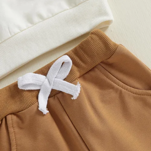 Miniatura 54 de Conjunto de ropa de otoño e invierno para bebé y niño, sudadera larga con capucha y pantalones para niños pequeños, 6, 12, 18, 24 meses, 2T