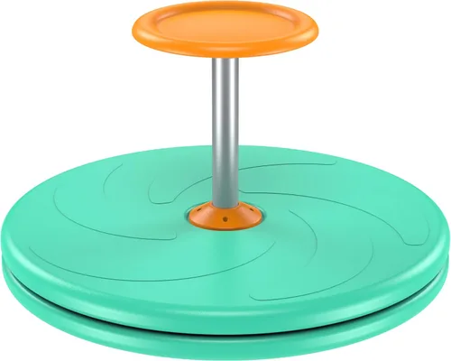Spinner-X - Juguete sensorial giratorio sentado, juguete giratorio de mayor tamaño y material duradero para niños a partir de 3 años (verde) por