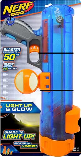 Miniatura 14 de Nerf - Juguete de pelota de tenis para perro, ideal para pescar, recarga manos libres, lanza hasta 50 pies, pelotas incluidas, varios tamaños