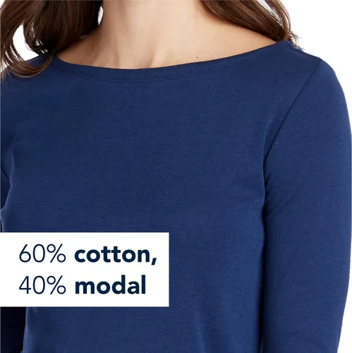 Miniatura 3 de vineyard vines Camiseta simple de cuello bote para mujer