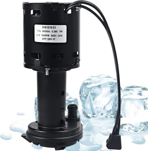9161076-01 Reemplazo de la bomba de agua 115V motor de bomba de máquina de hielo compatible con Ice-O-Matic reemplaza GPP-1MH-1P HRIM-21-115 803338