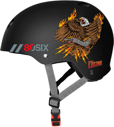 Miniatura 8 de Casco Multideporte Triple Certificado 80Six - Ideal para Bicicleta, Monopatín, Patineta, Patines en Línea y Patinaje en Línea Blanco mate
