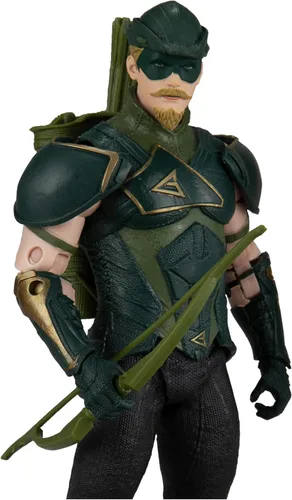 Miniatura 2 de McFarlane Toys - Figura DC Direct Gaming de 7 pulgadas con cómic - Injustice 2 WV1 - Green Arrow Flecha verde