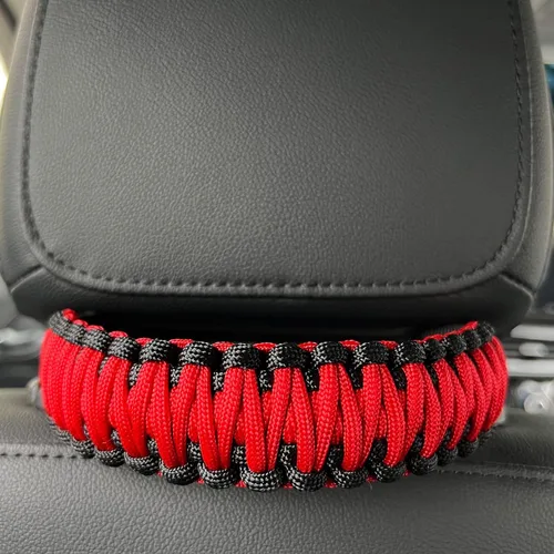 Miniatura 11 de Asas de agarre para reposacabezas de paracaídas para Jeep Wrangler TJ JK JL Land Cruiser FJ Suzuki - 2 piezas negro