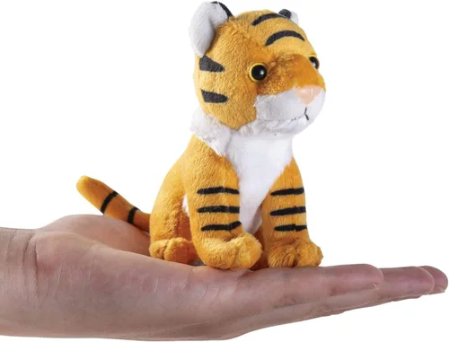 Miniatura 3 de PREXTEX Safari Friends - Juego de regalo de animales de peluche, 5 animales de zoológico pequeños (jirafa, tigre, león, oso polar, elefante)