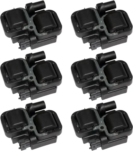 MAS Juego de 6 bobinas de encendido compatibles con Mercedes-Benz C240 C280 CLK320 SLK320 Chrysler Crossfire V6 2.6L 2.8L 3.2L Reemplazo para C1444