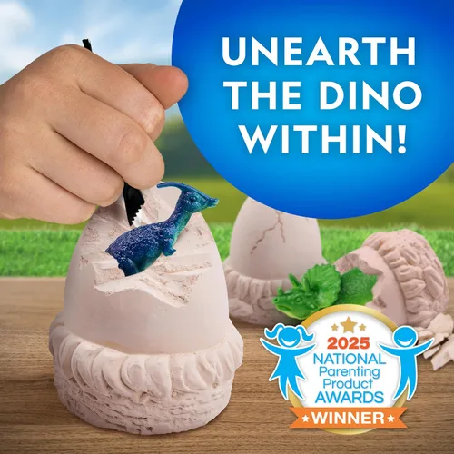 Miniatura 2 de National Geographic - Kit de excavación de dinosaurios – 12 ladrillos de excavación en forma de dinosaurio con figuras de dinosaurio