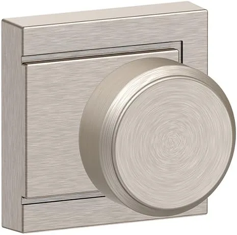 Miniatura 11 de SCHLAGE F51A BWE 622 - Pomo de puerta Bowery, cerradura de entrada con llave, color negro mate Mate negro